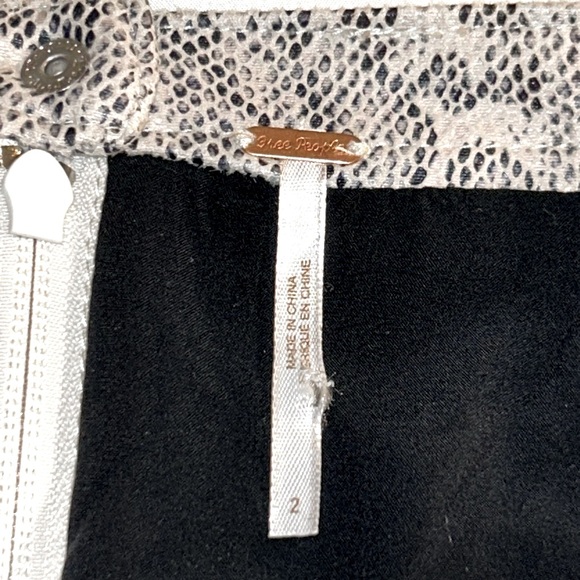 Free People Y2K Faux Snake Skin Mini Skirt - Picture 6 of 6